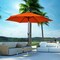 10 Feet Outdoor Patio Umbrella with Tilt Adjustment and Crank Without Base